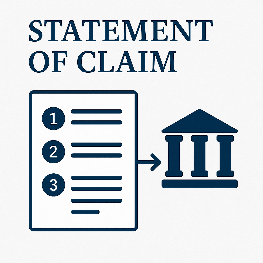 Statement of claim in Ontario, Canada