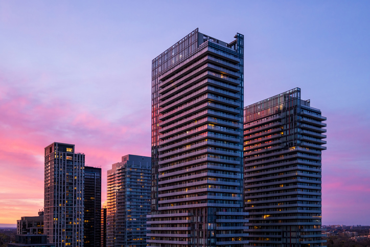 Toronto high-rise building representing commercial litigation disputes