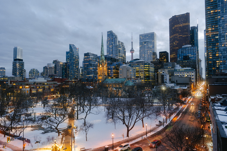 Toronto Snowy Cityscape
